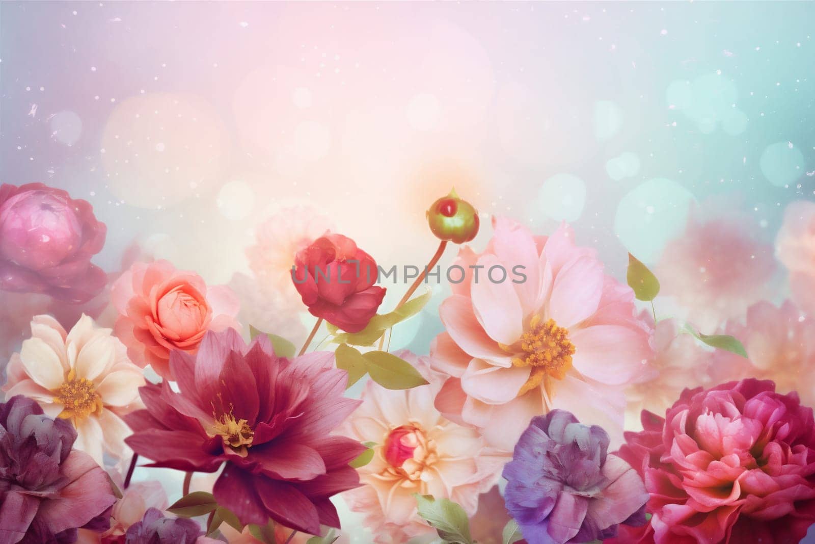 beauty design color watercolor blossom background peonies nature abstract romantic concept floral valentine flower card wedding spring art pastel day mother. Generative AI.