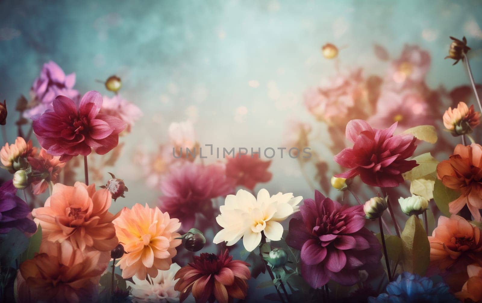 petal pastel bright abstract watercolor art spring design pink blossom copy valentine festive flower peonies pattern blur floral background color space day. Generative AI.
