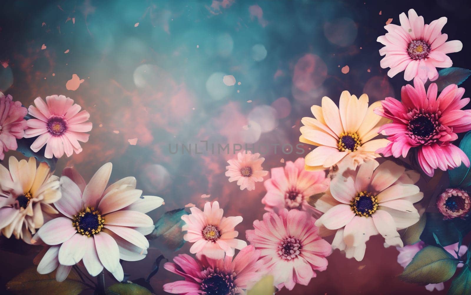 valentine background pastel color blossom design texture watercolor flower spring peonies. Generative AI. by SHOTPRIME