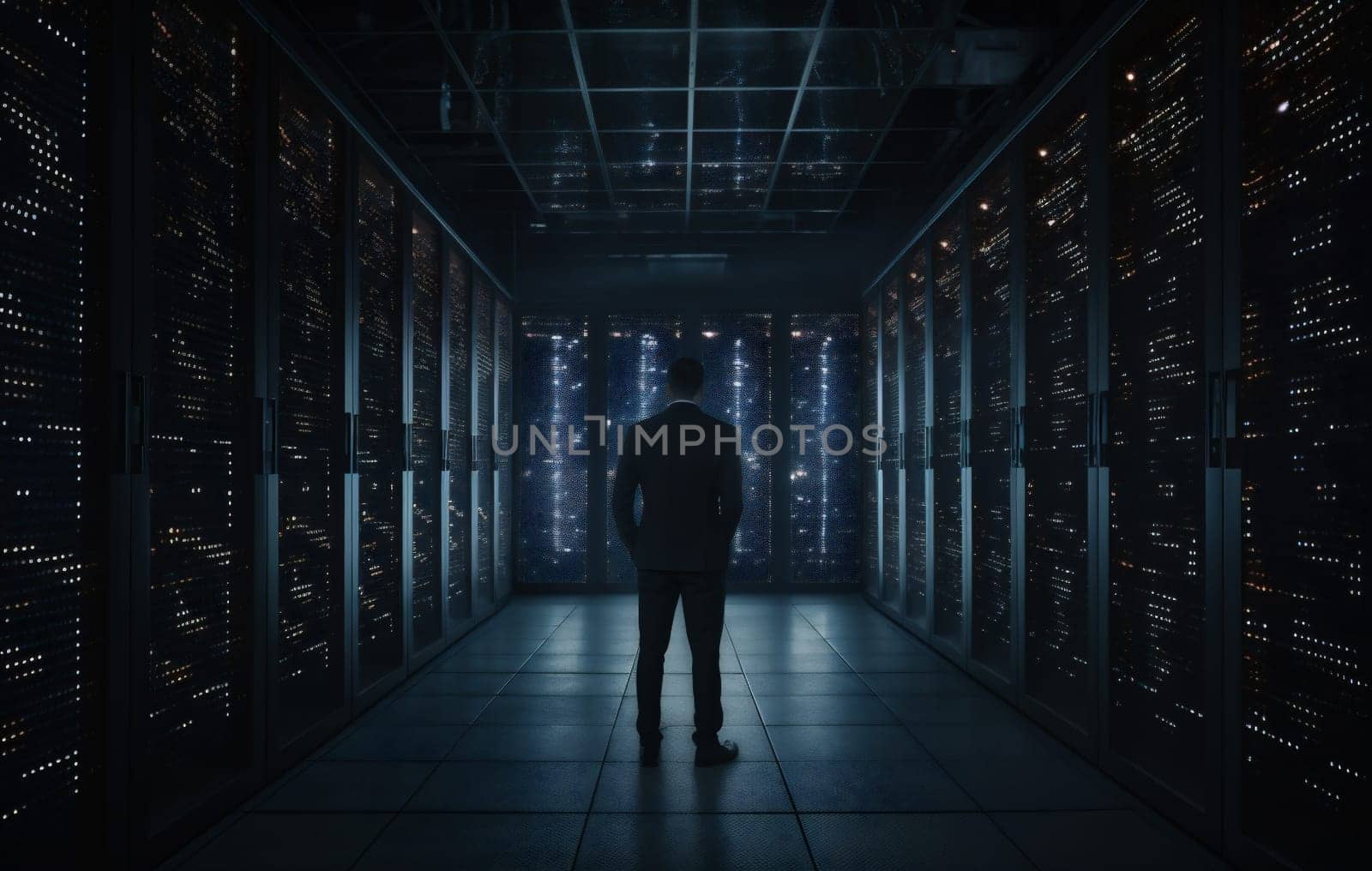 man server network web security data science storage information colleague connection center administrator computer system engineer online datum rack specialist professional technology cyber. Generative AI.