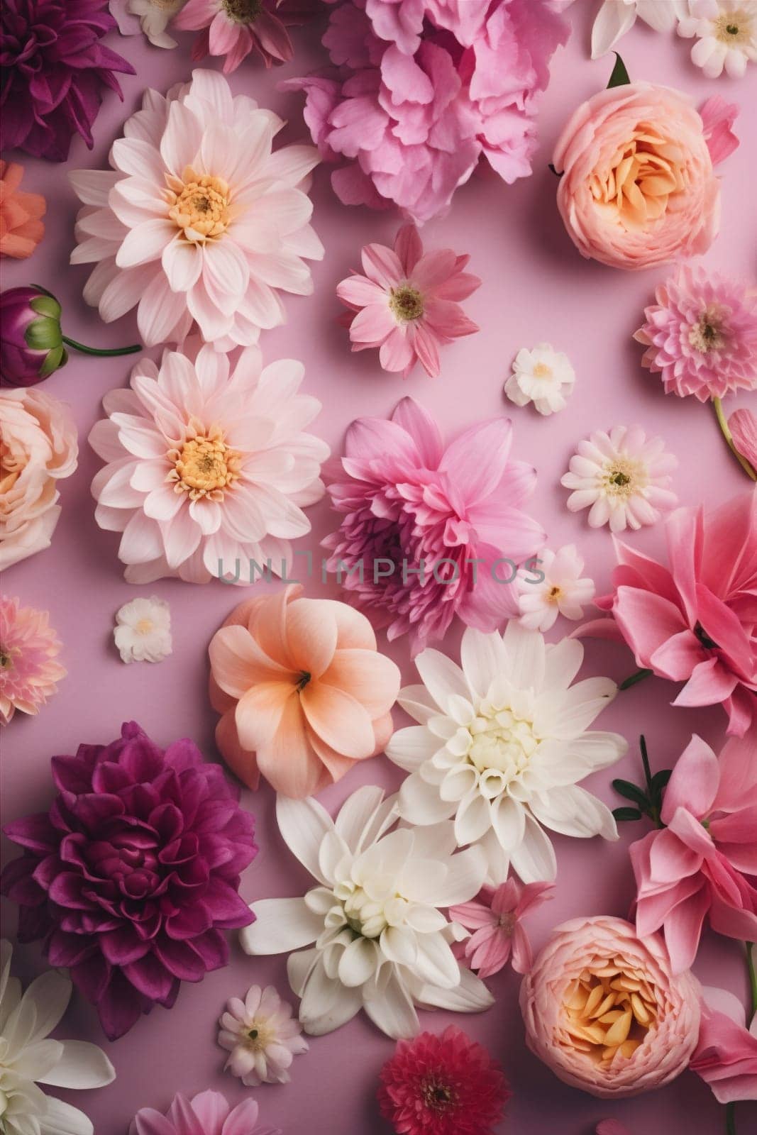 spring flower background vintage blossom design pastel watercolor peonies color valentine. Generative AI. by SHOTPRIME