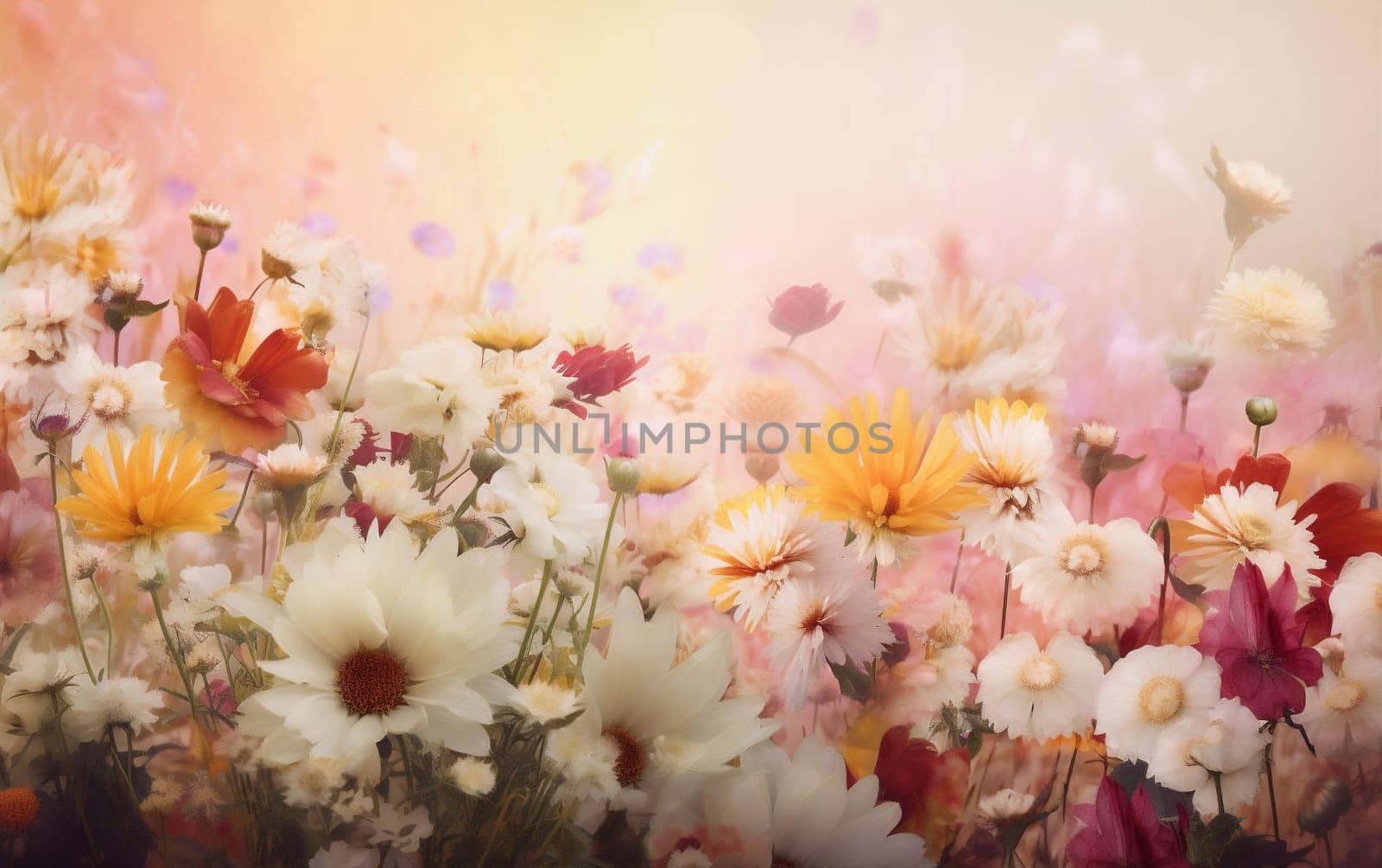 watercolor romance peonies flower pastel blossom valentine color design spring background. Generative AI. by SHOTPRIME