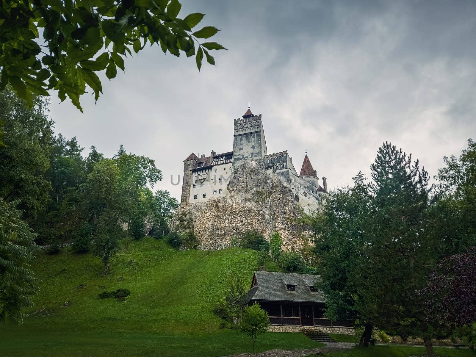 The medieval Bran fortress known as Dracula castle in Transylvania, Romania. Historical saxon style stronghold in the heart of Carpathian mountains by psychoshadow