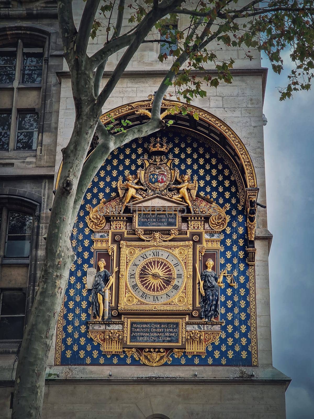 The Conciergerie Clock, The Clock Tower (Tour de l'Horloge). The oldest public clock Paris as remaining part of the Palais de la Cite by psychoshadow