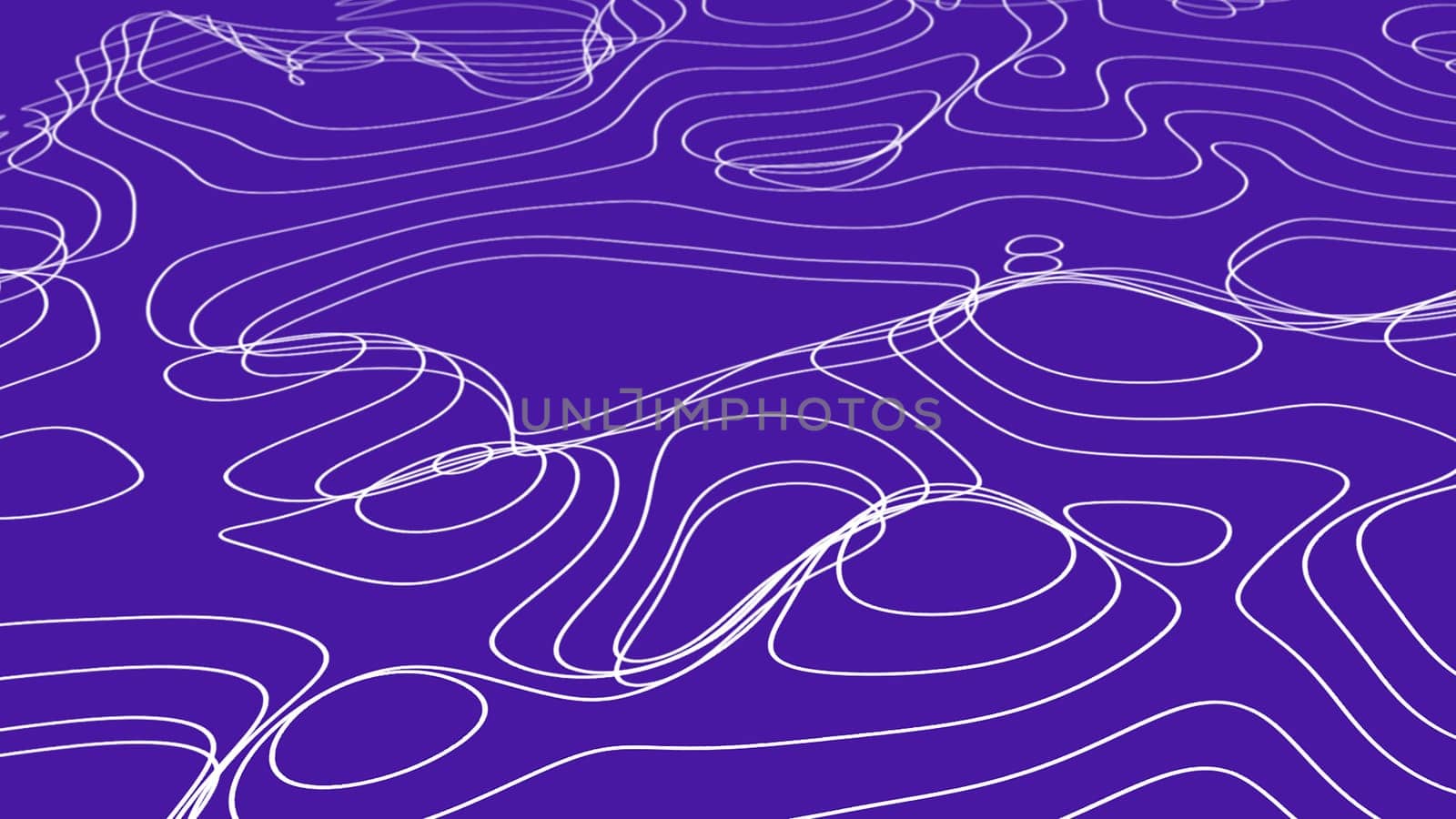 Purple 3D Topographic map background concept abstract background. Space Geography Wavy curve lines background