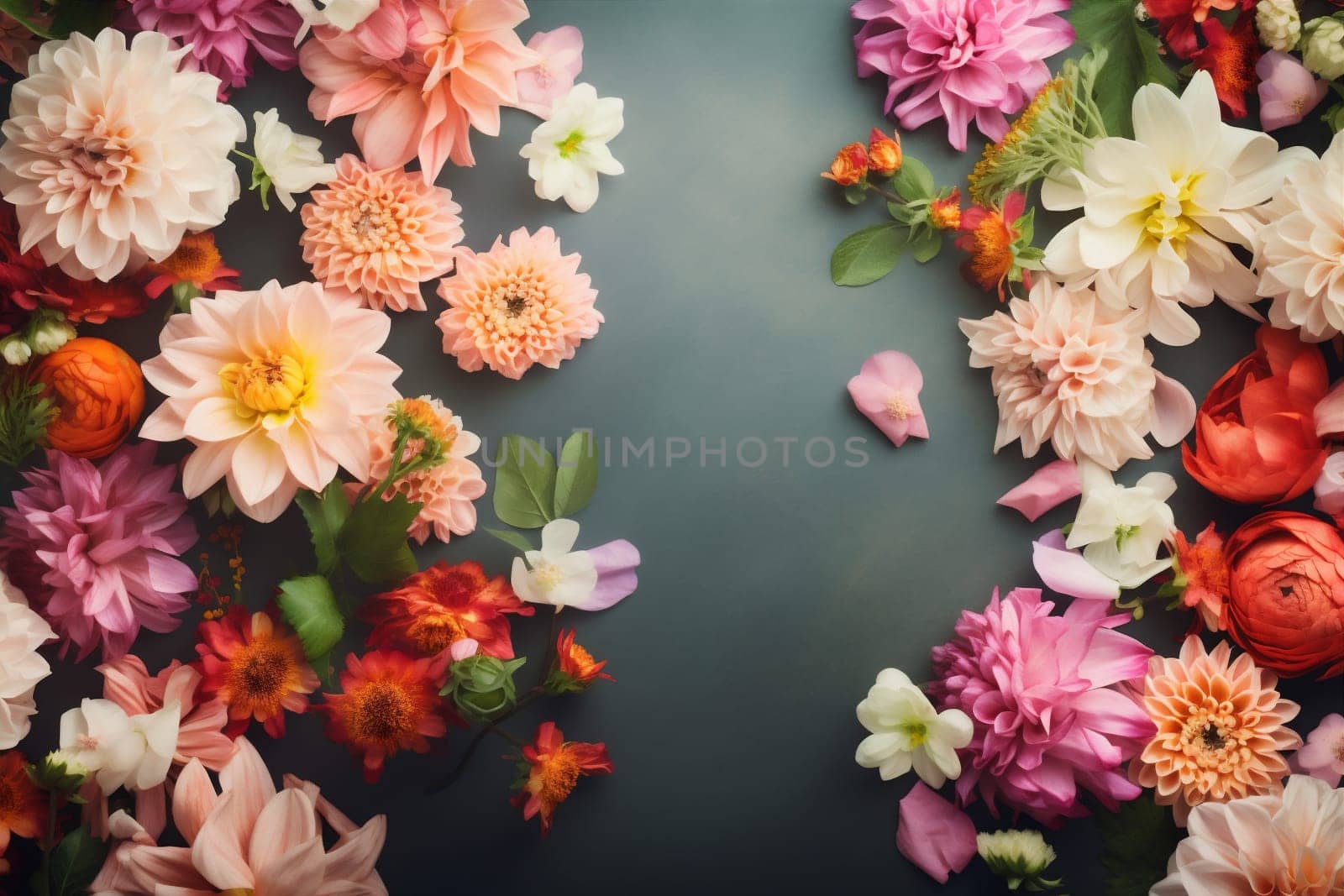 spring flower summer watercolor peonies background blossom color pastel design valentine. Generative AI. by SHOTPRIME