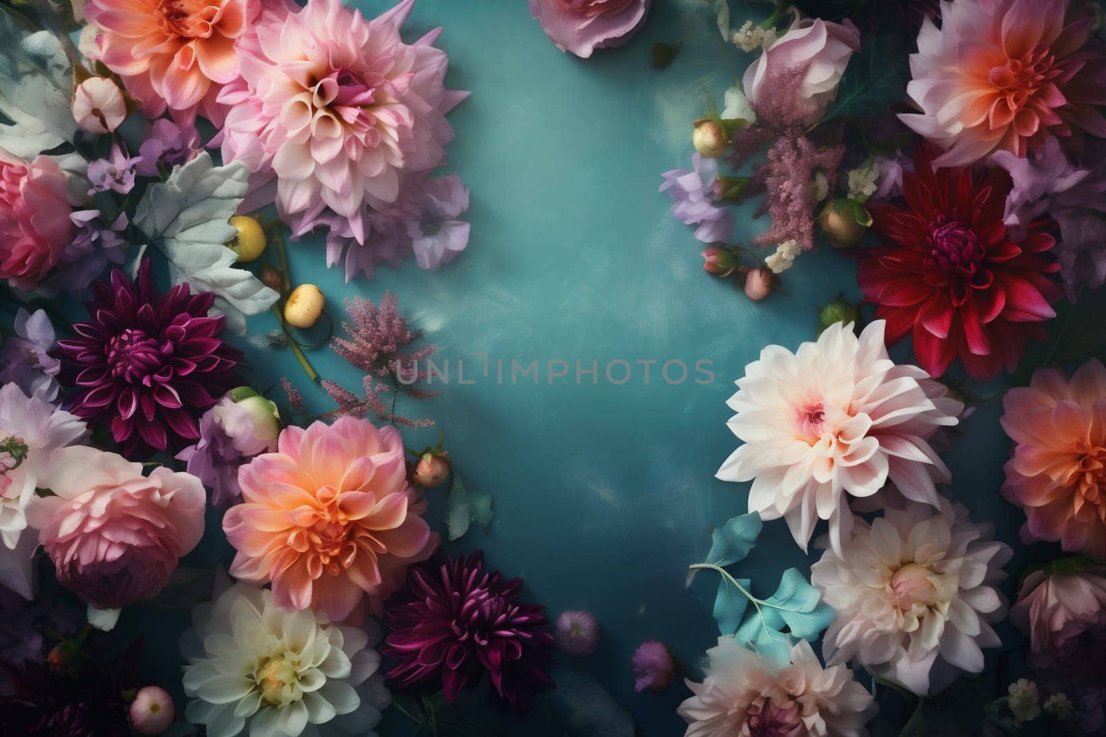 mother peonies blossom flower pastel design background valentine watercolor spring color. Generative AI. by SHOTPRIME