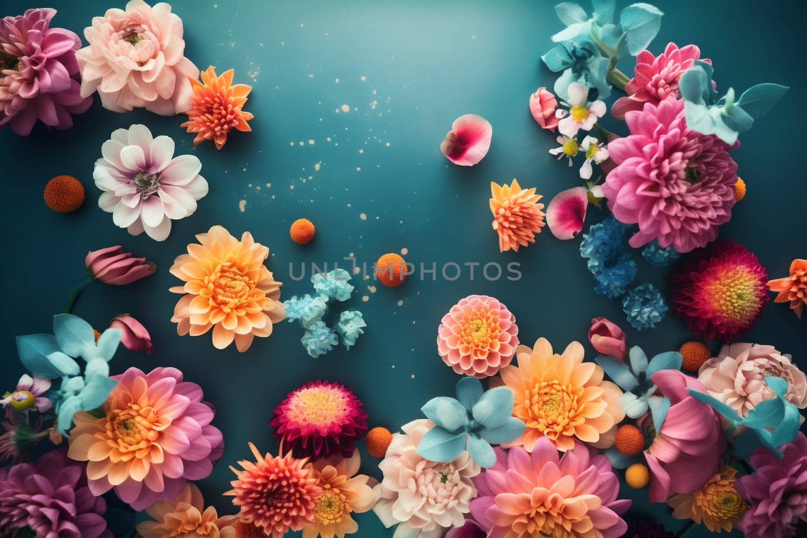 watercolor soft design spring blossom flower pastel background color peonies valentine. Generative AI. by SHOTPRIME