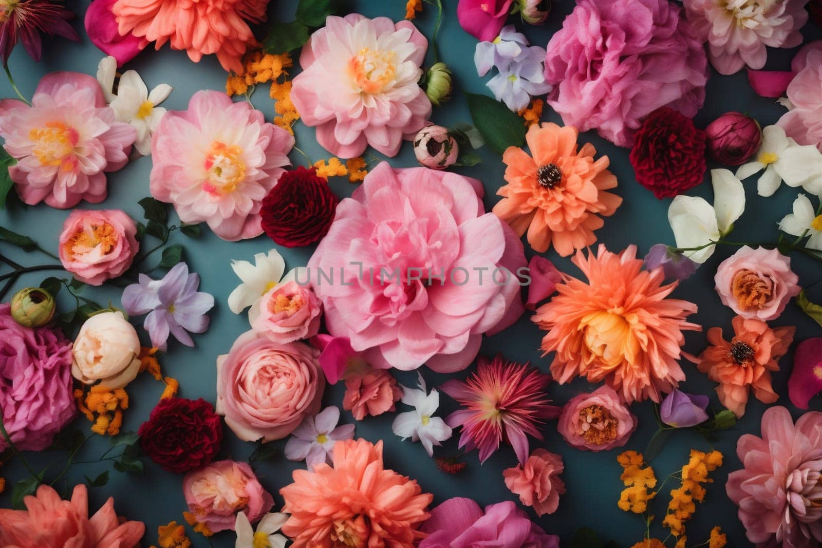 blossom pastel background plant valentine spring flower watercolor color design peonies. Generative AI. by SHOTPRIME