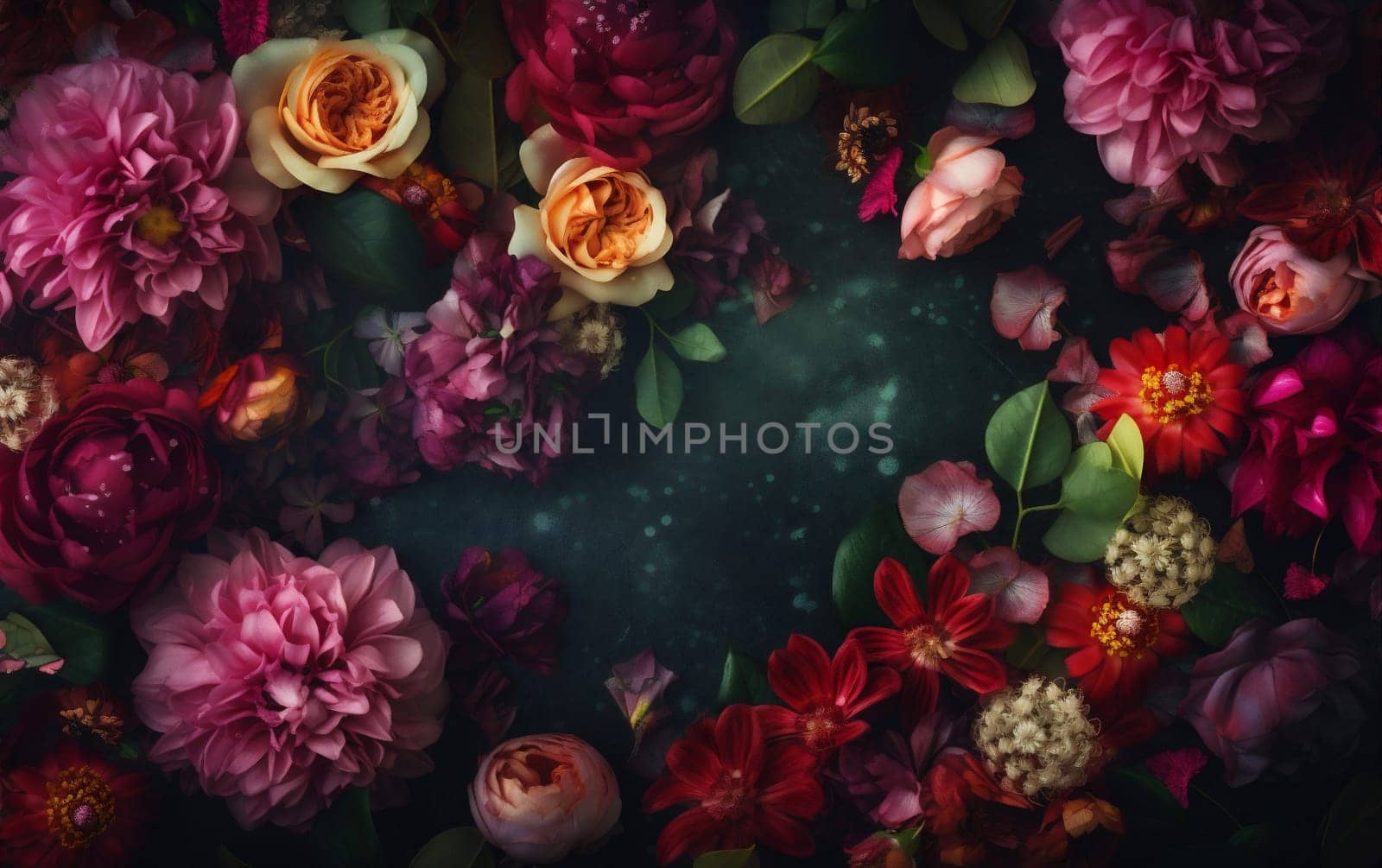 design valentine background peonies watercolor pastel blossom bokeh flower spring color. Generative AI. by SHOTPRIME