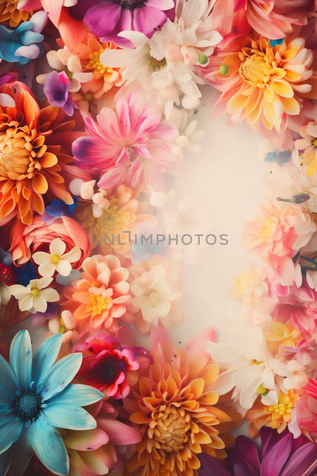 design flower color watercolor background peonies blossom pastel spring valentine garden. Generative AI. by SHOTPRIME