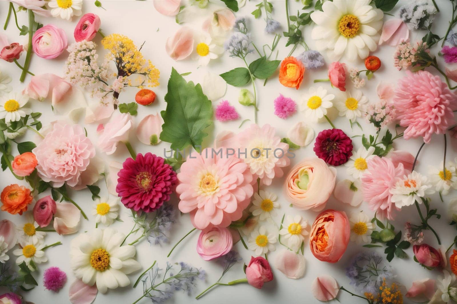 background beauty pastel spring flower watercolor blossom peonies color valentine design. Generative AI. by SHOTPRIME