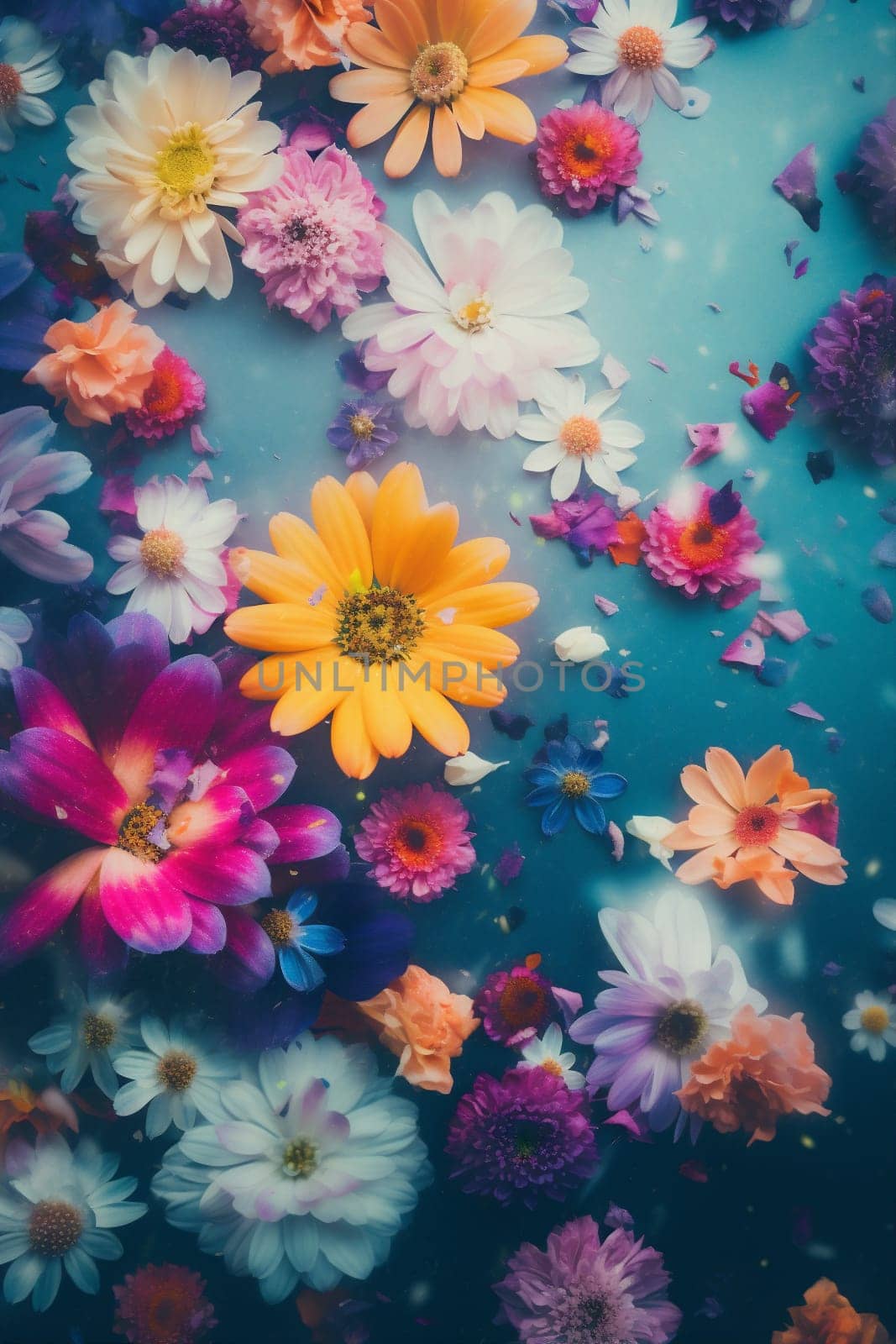 valentine watercolor pastel design color abstract background flower spring peonies blossom. Generative AI. by SHOTPRIME