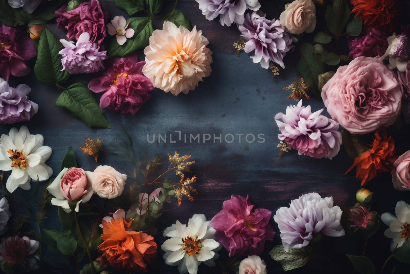 spring design watercolor peonies flower color valentine up pastel background mock blossom. Generative AI. by SHOTPRIME