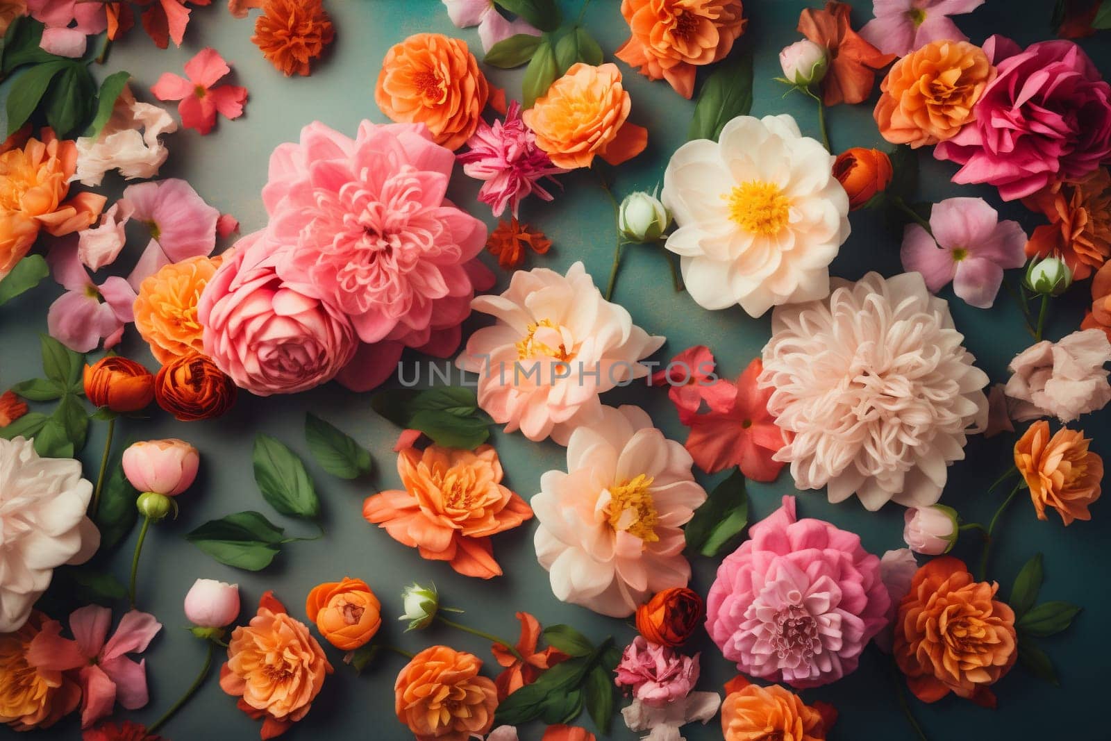 wedding vintage pastel floral garden light romantic space peonies day copy color background pink blossom watercolor valentine beauty design beautiful flower spring. Generative AI.