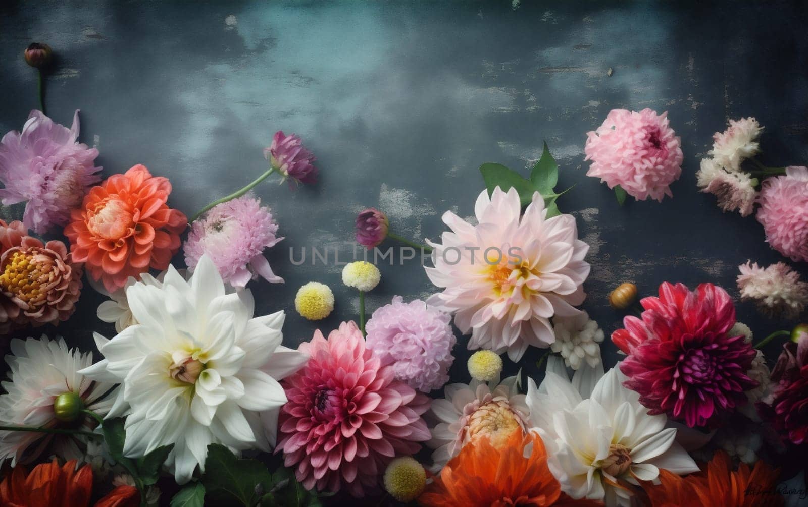 pastel background color design blossom flower spring watercolor peonies valentine petal. Generative AI. by SHOTPRIME