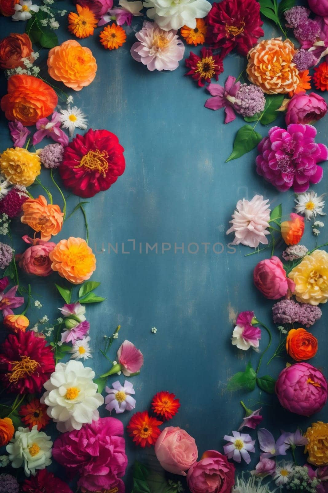 color background valentine design flower spring watercolor peonies blossom rose pastel. Generative AI. by SHOTPRIME