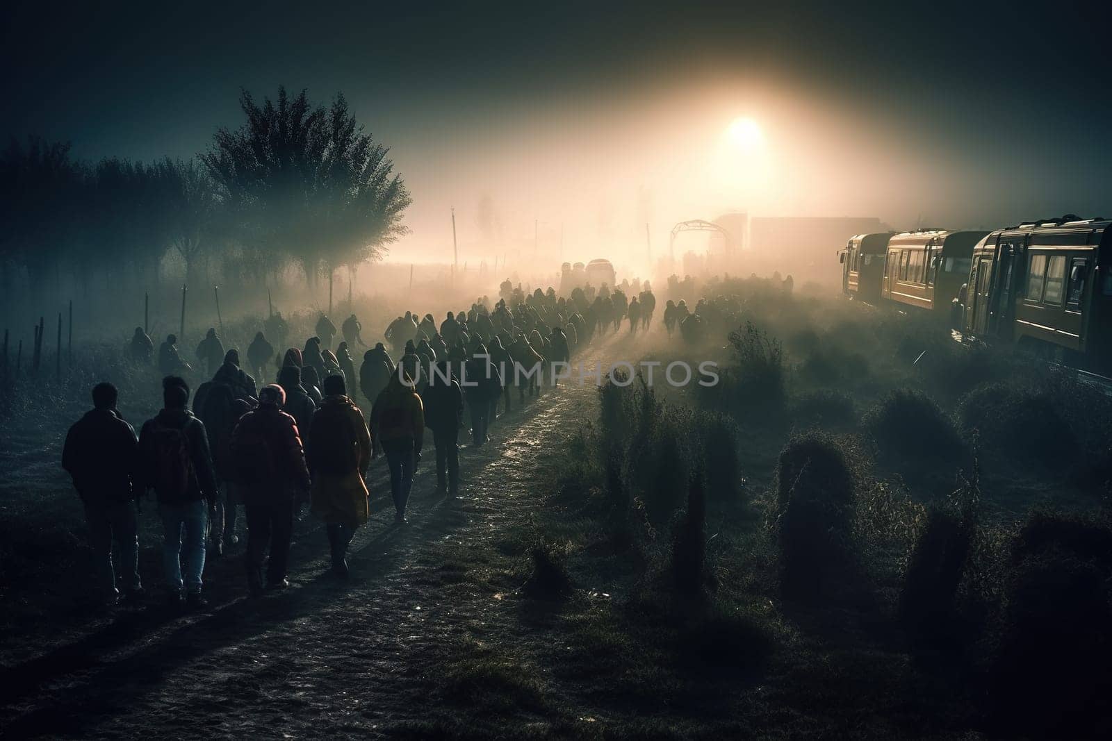 Refugee. Due to war, climate change, and global political issues, the refugee problem is gaining momentum. Hungry children, migrate to Europe, humanitarian demographic catastrophe. Crisis.