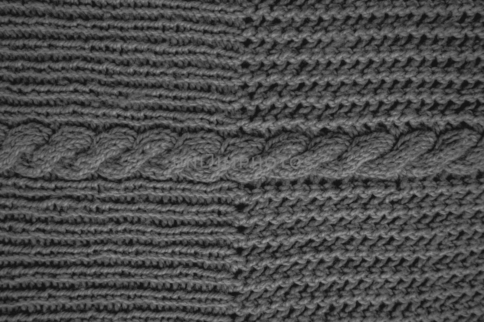 Pattern Knit. Vintage Wool Texture. Cotton Knitwear Warm Background. Macro Pattern Knit. Dark Fiber Thread. Nordic Christmas Plaid. Structure Jumper Material. Detail Knitted Print.