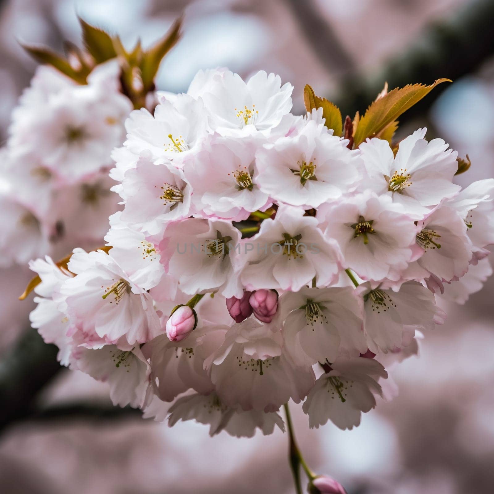 A photograph of cherry blossom trees in full bloom, featuring the joy and beauty of springtime.