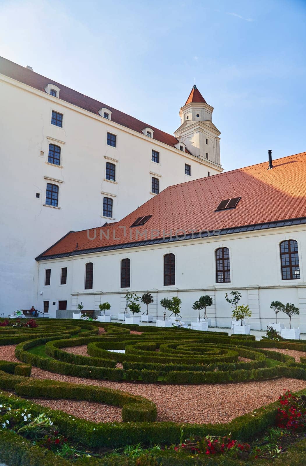 The white walls of the Bratislava Castle. High quality photo