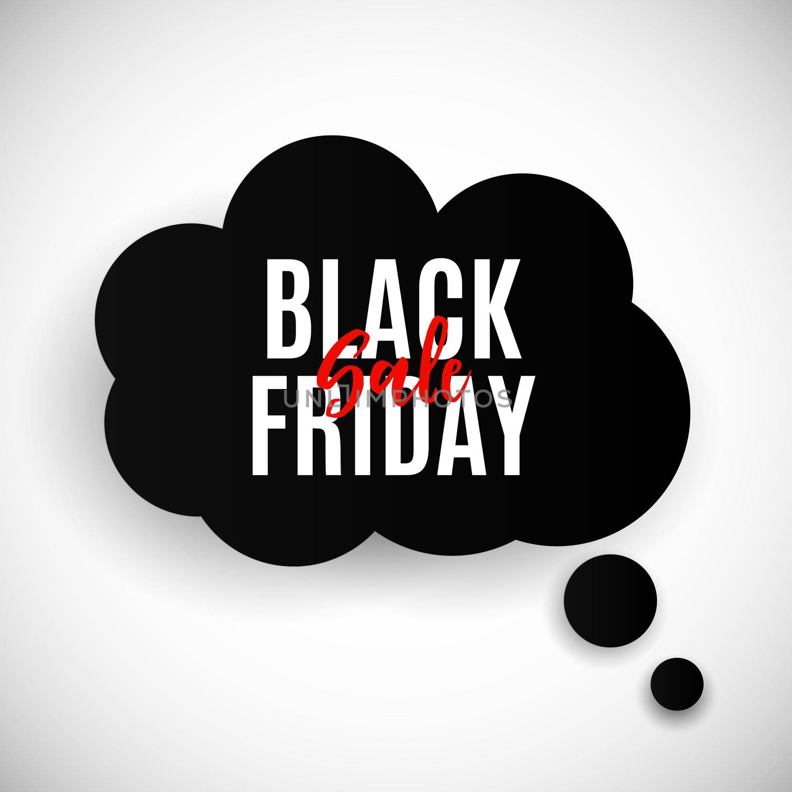 Black Friday Sale Banner Template. Vector Illustration EPS10