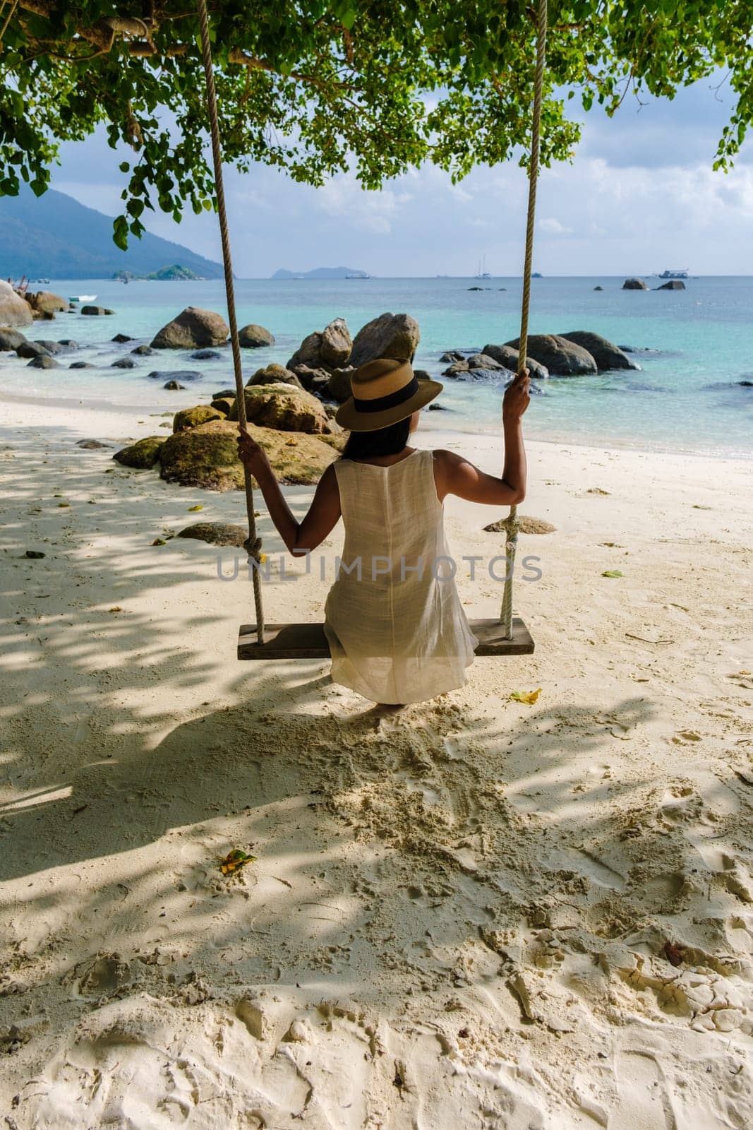 Koh Lipe Island Thailand, tropical Island with a blue ocean and white soft sand by fokkebok