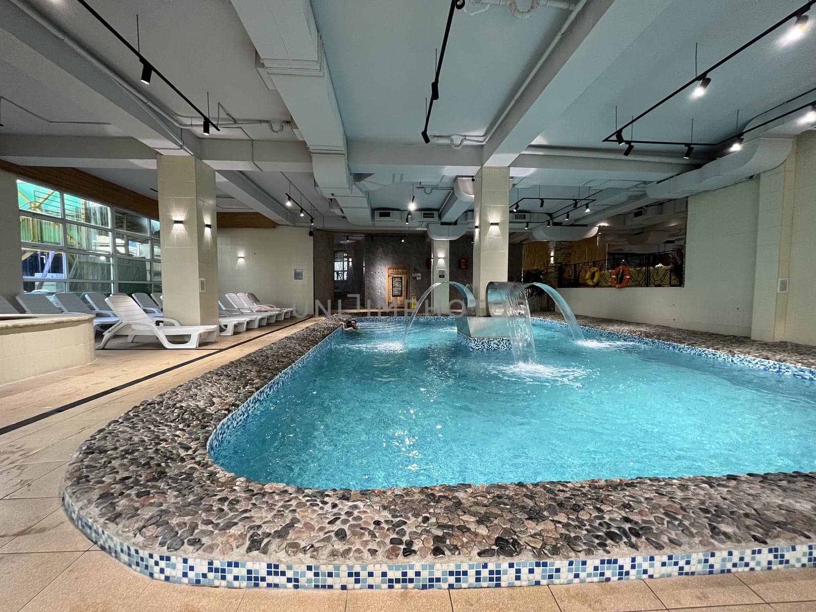 swimming pool in the recreation area and spa.