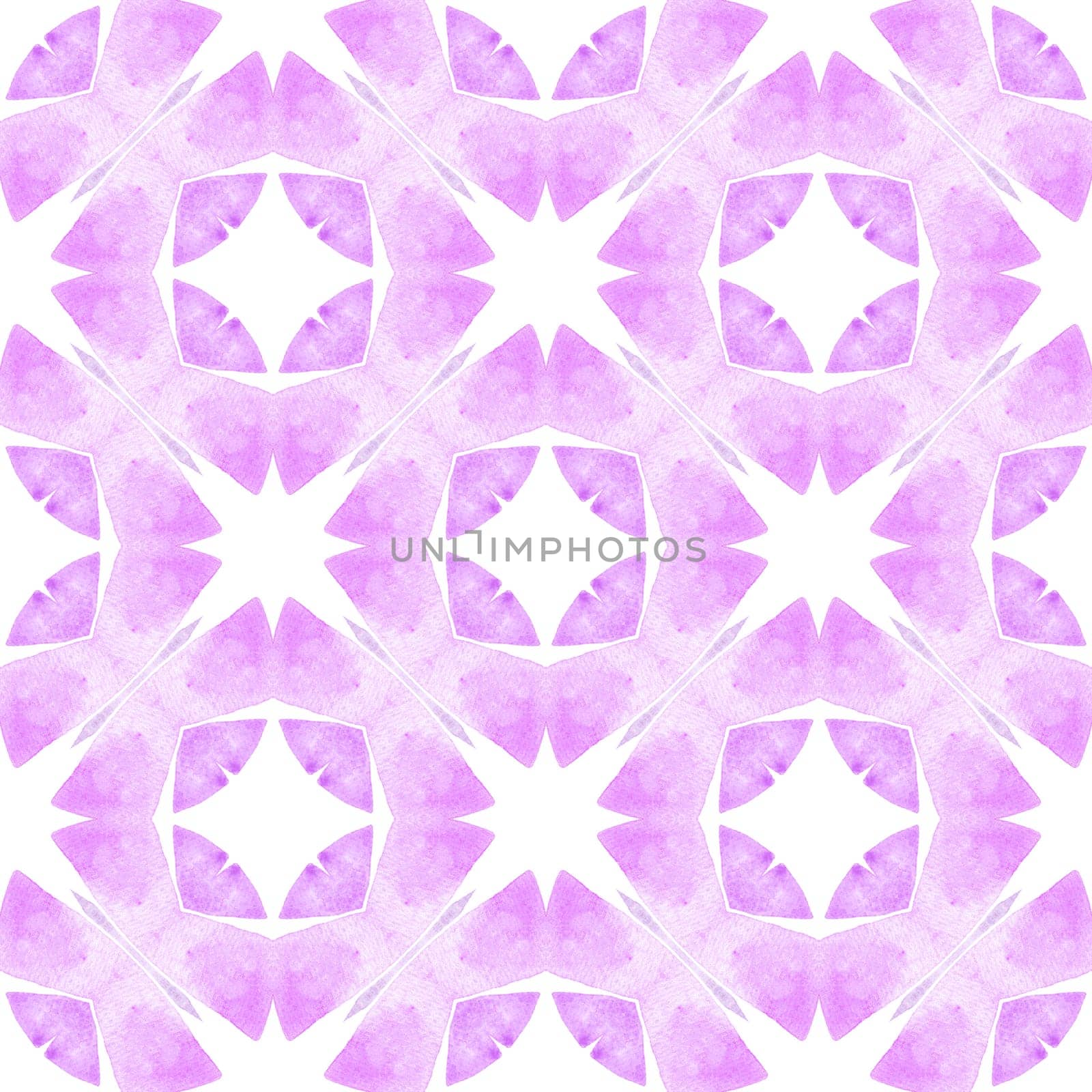 Ethnic hand painted pattern. Purple bold boho by beginagain