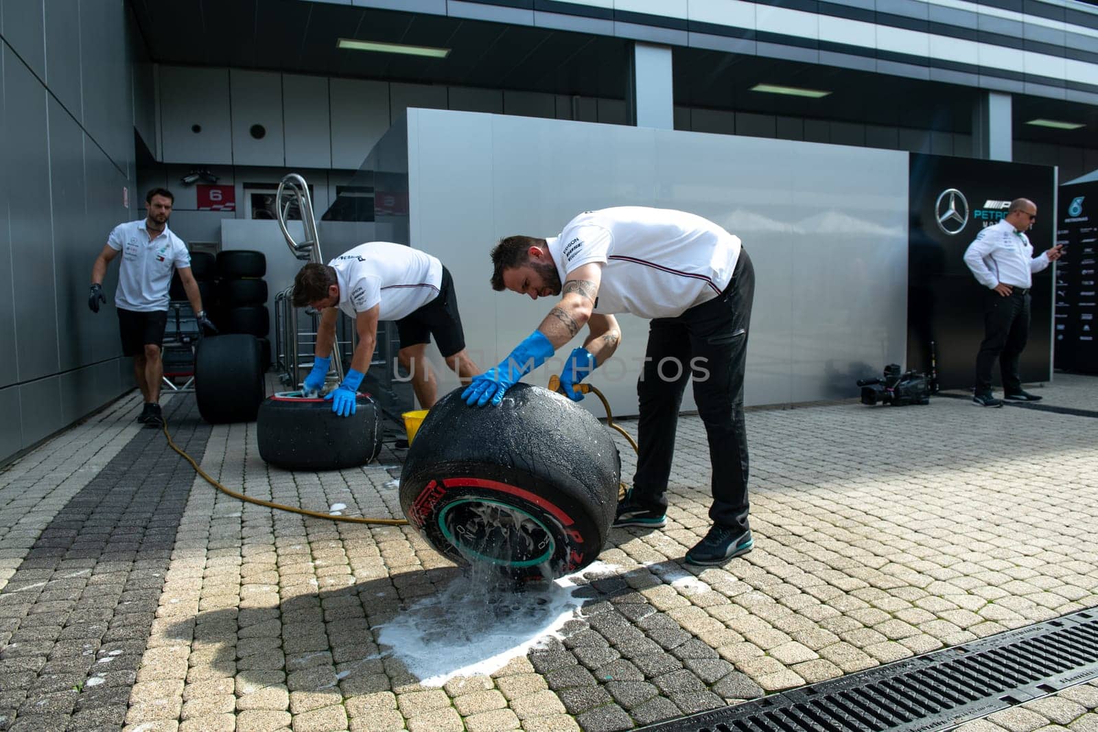 SOCHI, RUSSIA - 29 September 2019: Race Start at Formula 1 Grand Prix of Russia 2019. High quality photo