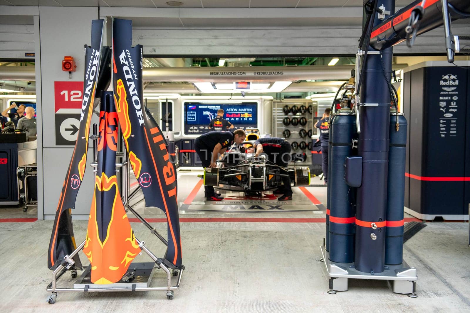 SOCHI, RUSSIA - 29 September 2019: Race Start at Formula 1 Grand Prix of Russia 2019. High quality photo