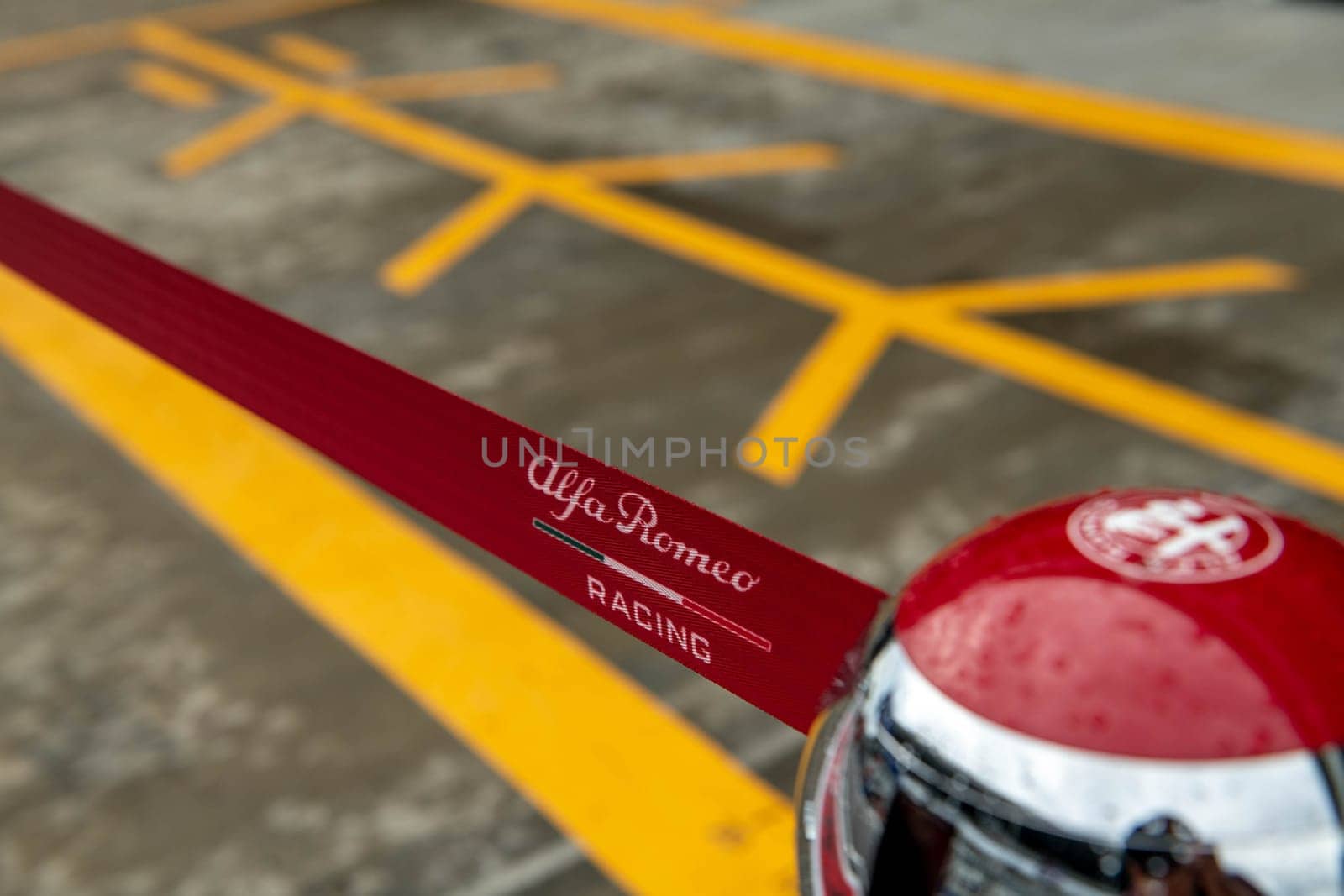 SOCHI, RUSSIA - 29 September 2019: Scuderia Alpha Romeo F1 team box at Formula 1 Grand Prix of Russia 2019 by MKolesnikov