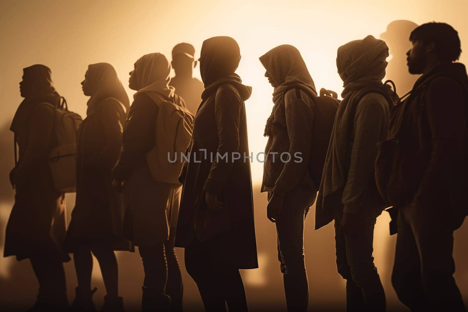 Refugee. Due to war, climate change, and global political issues, the refugee problem is gaining momentum. Hungry children, migrate to Europe, humanitarian demographic catastrophe. Crisis.