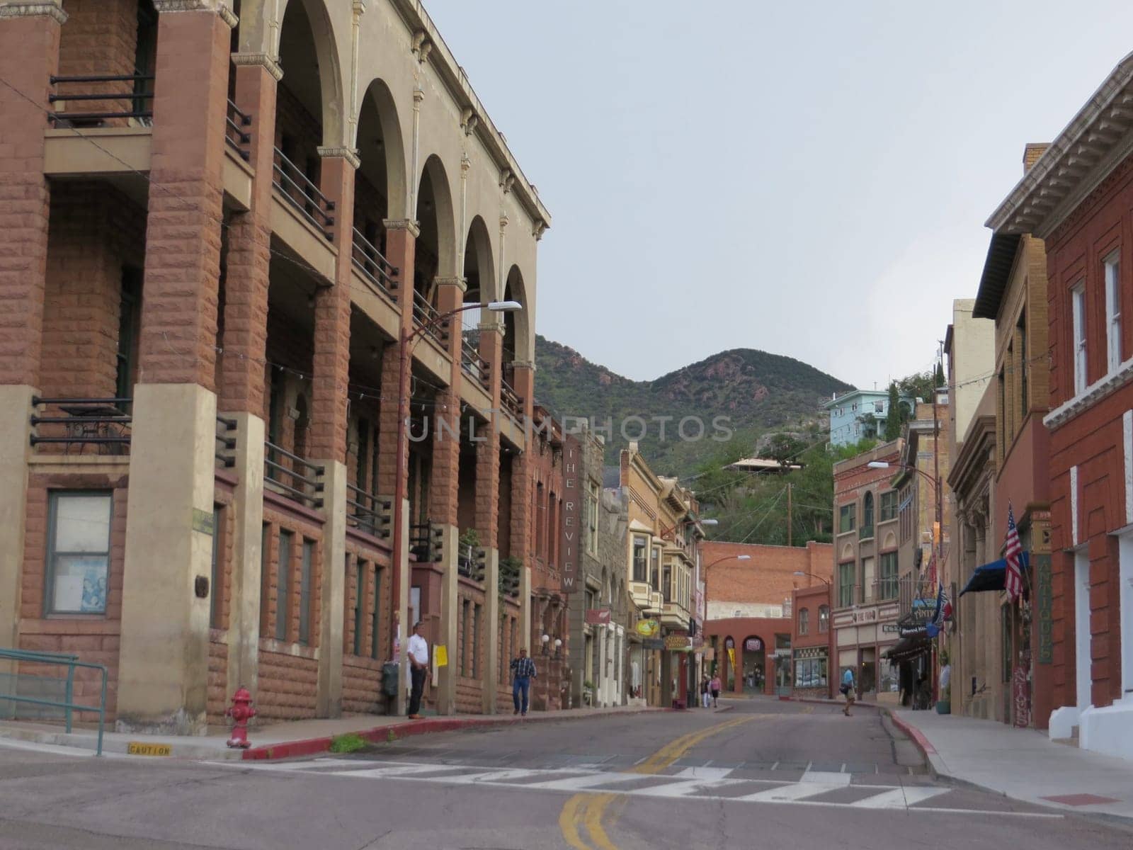 Historic Downtown Bisbee Arizona, former Copper Mining Town. High quality photo