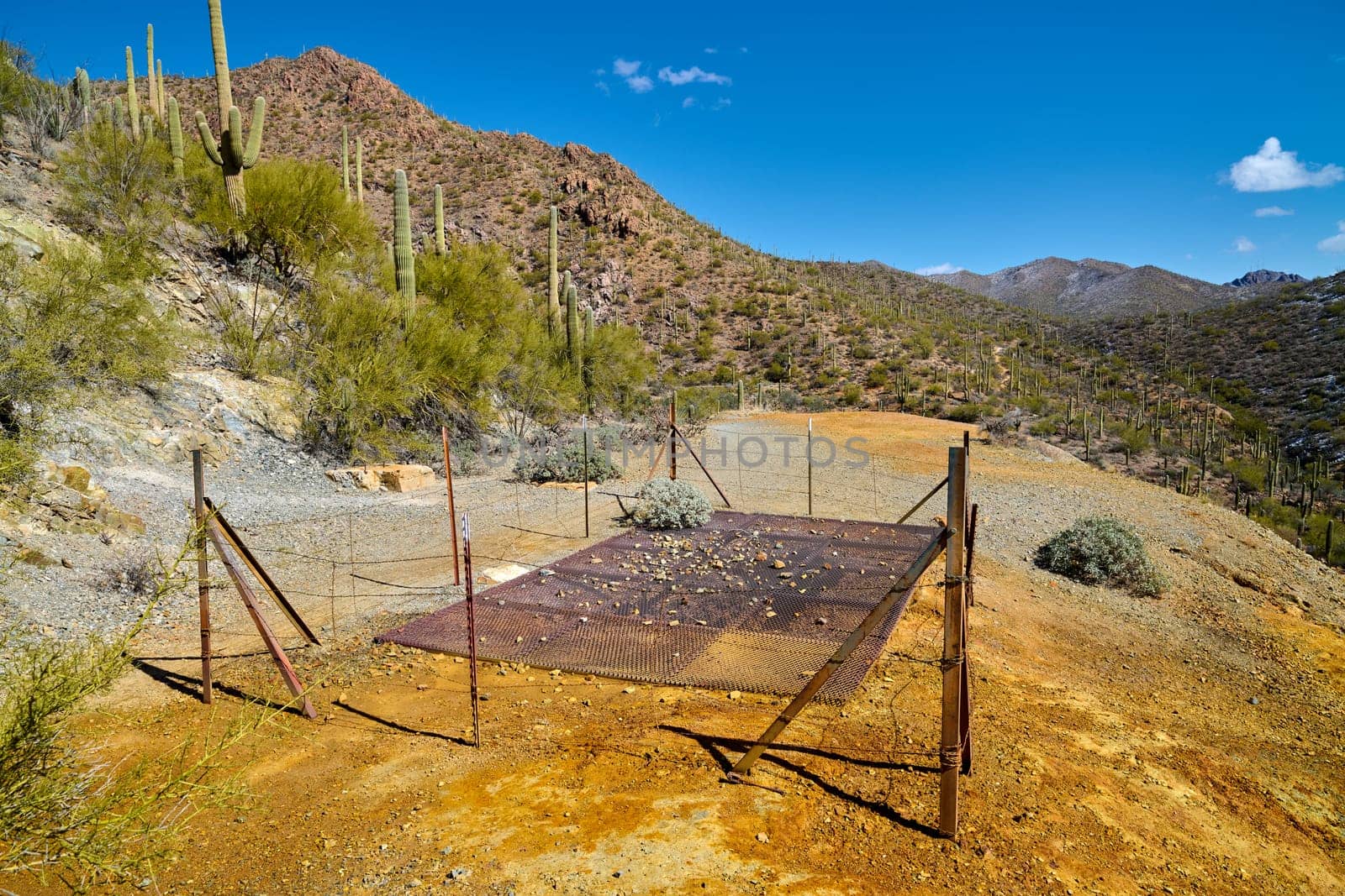 Gould Mine in Saguaro National Park, Tucson Arizona. by patrickstock