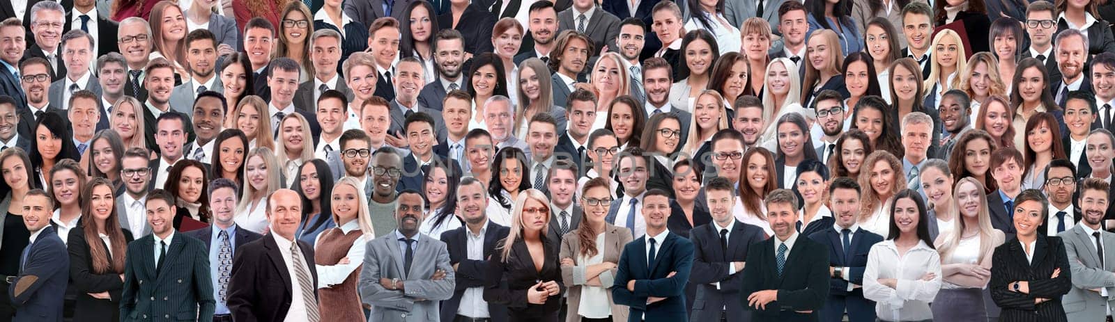 Business people group collage background by asdf