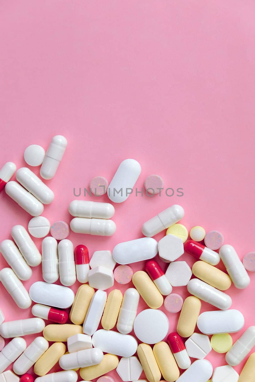 Colorful Assortment Of Medicine, Capsule pills background