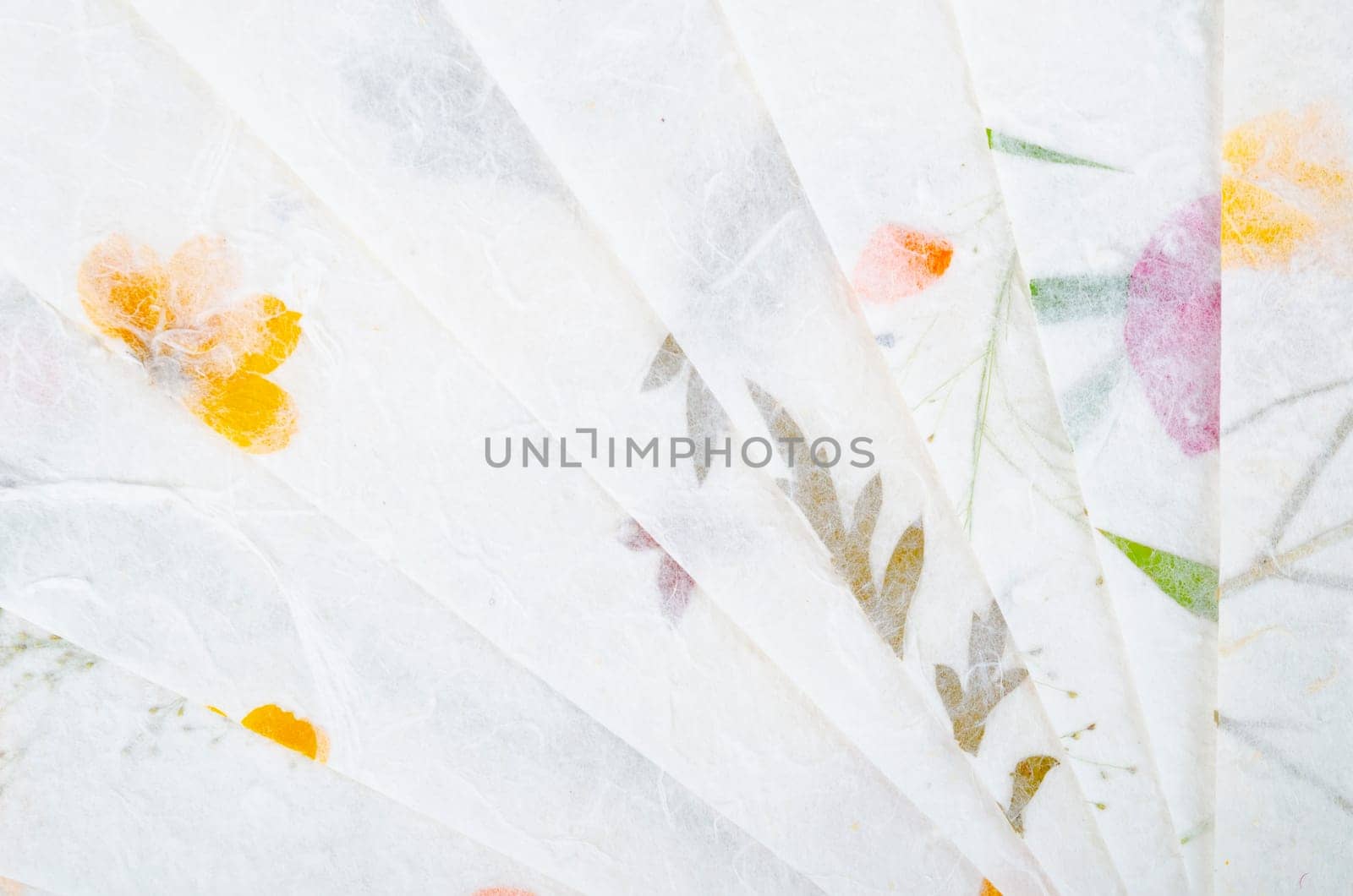 Stack of different Dried Flowers Handmade Recycled Paper.