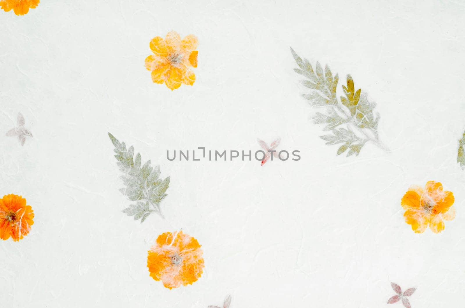 Mulberry paper with flower texture background.