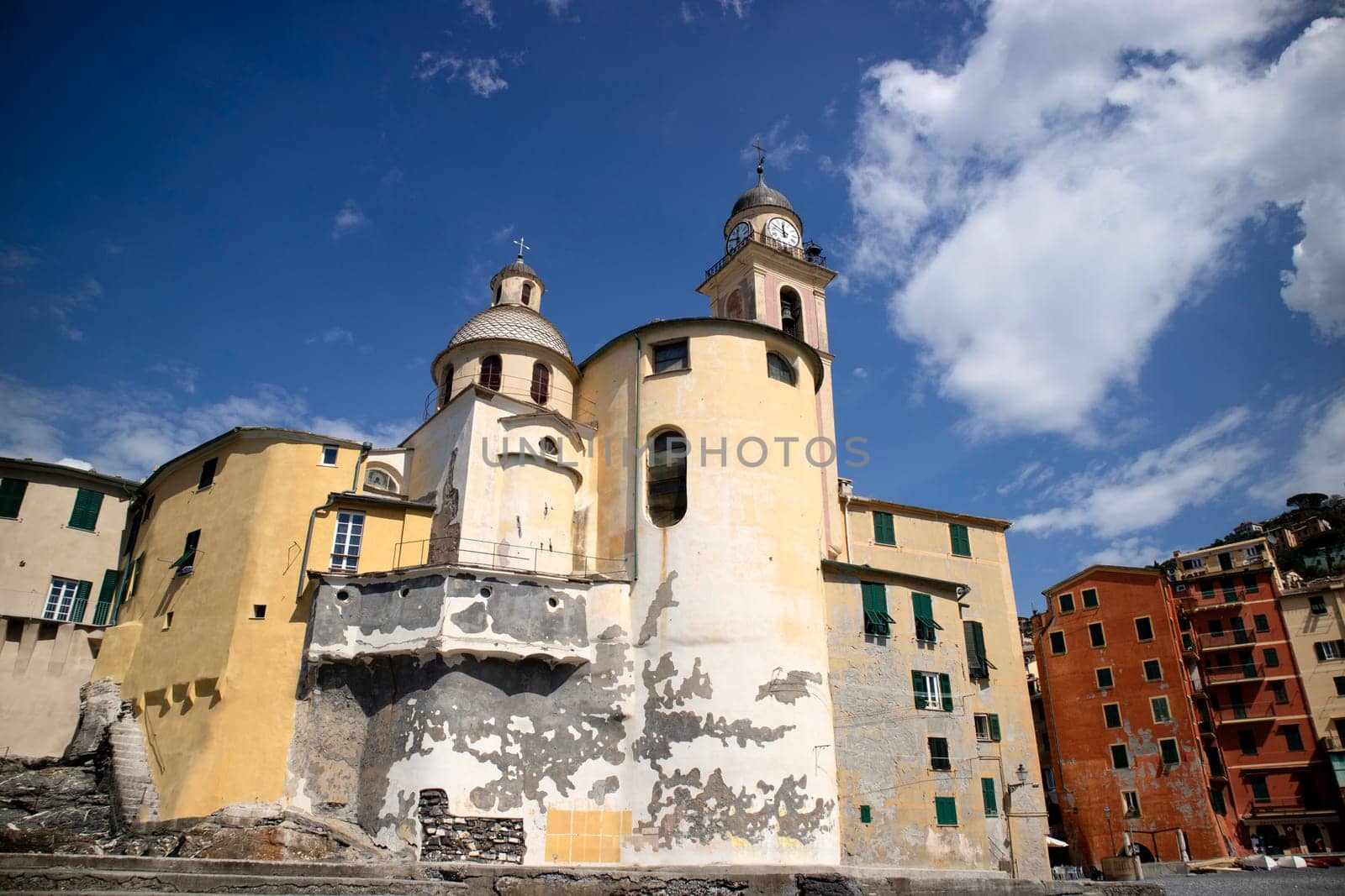 Photographic documentation of the catholic church of Camogli Liguria Italy 