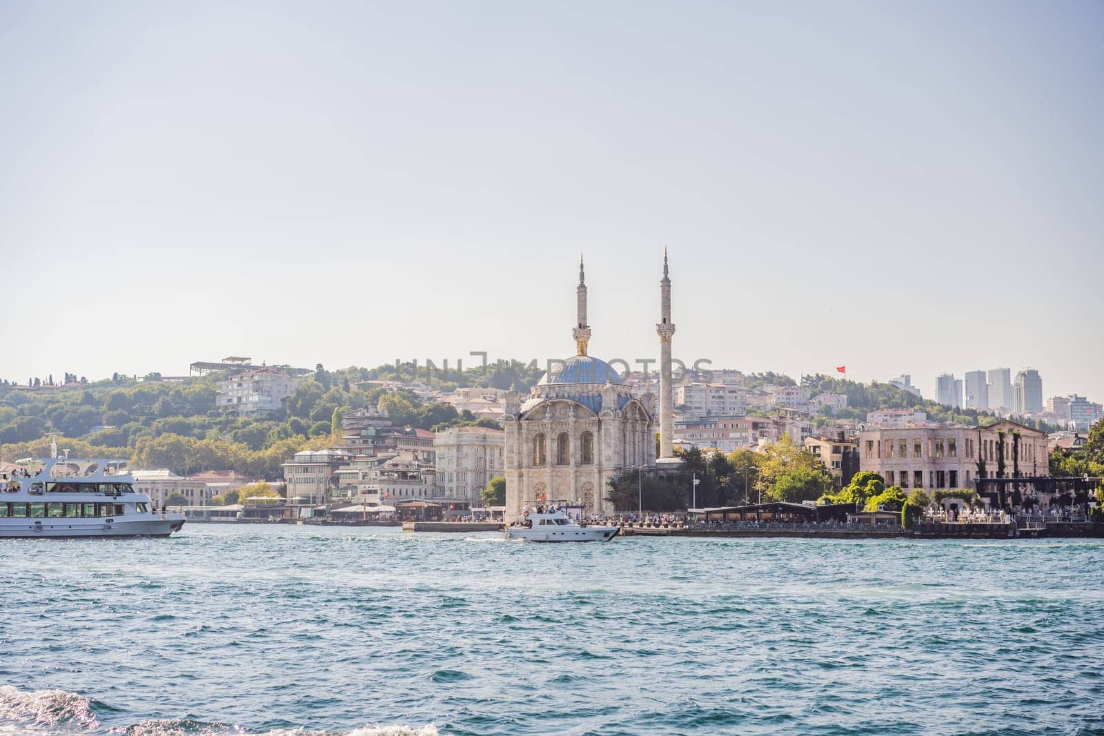 Mosque of Ortakoy. Ortakoy Mosque at the bridge in the Bosphorus in Istanbul. Istanbul. Turkey by galitskaya