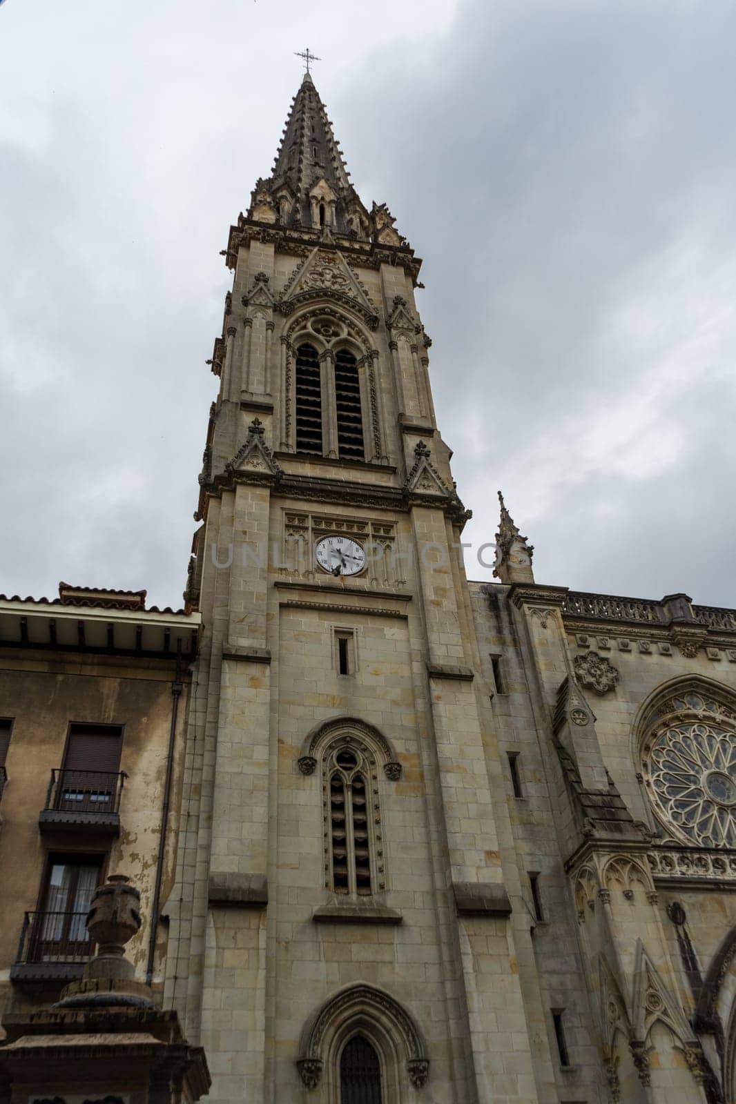 Saint James cathedral in the spanish city Bilbao, Spain