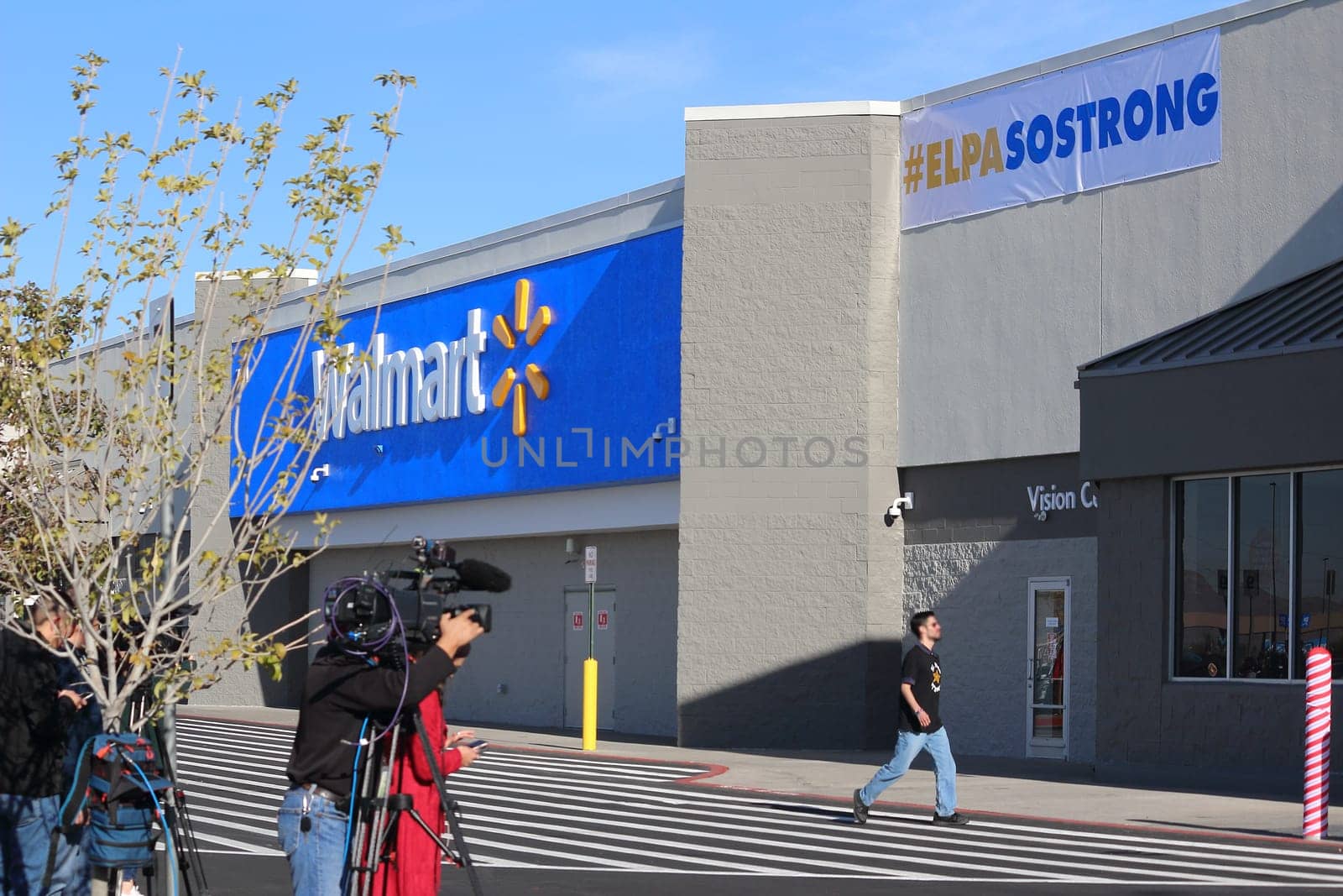 El Paso, Texas USA - November 14, 2019 Walmart re-opened after mass shooting. by Marcielito