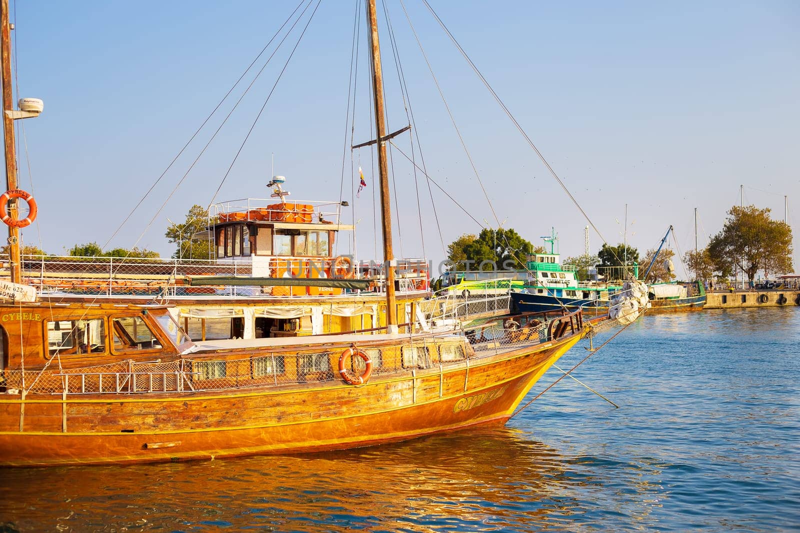 Yachts and boats in nesebray-bulgaria. Summer, sun, sea