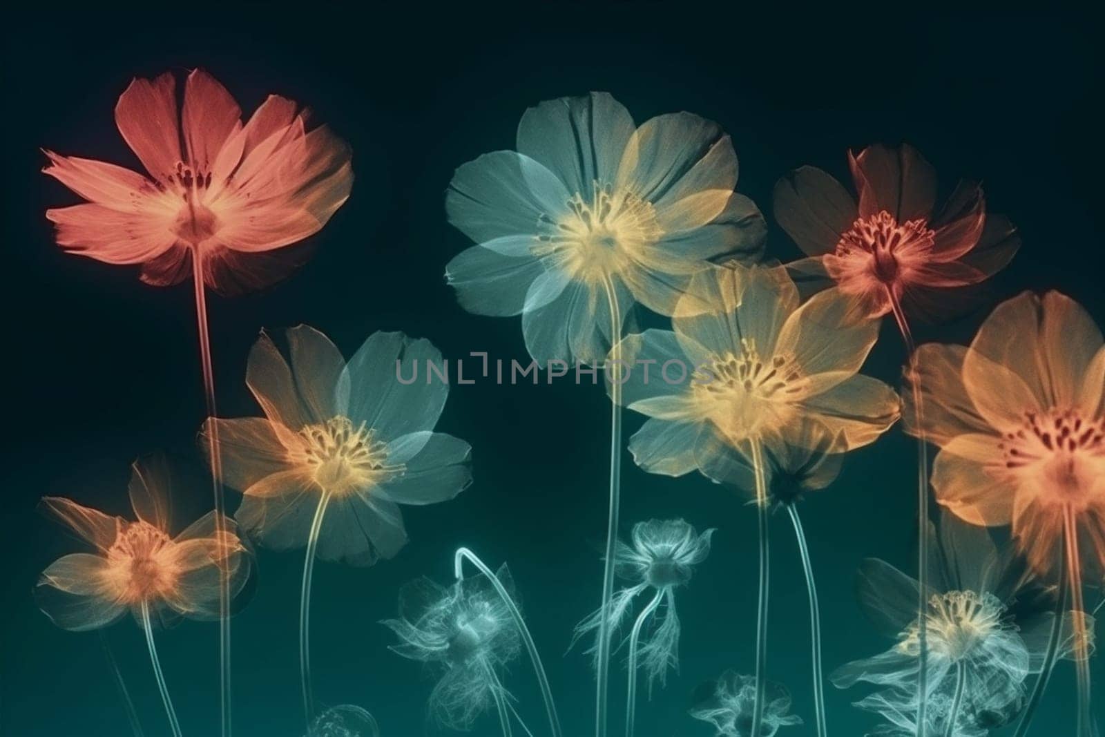 season pattern spring pink flower leaf design beautiful xray background concept nature isolated flora decoration beauty blossom wallpaper idea bloom floral. Generative AI.