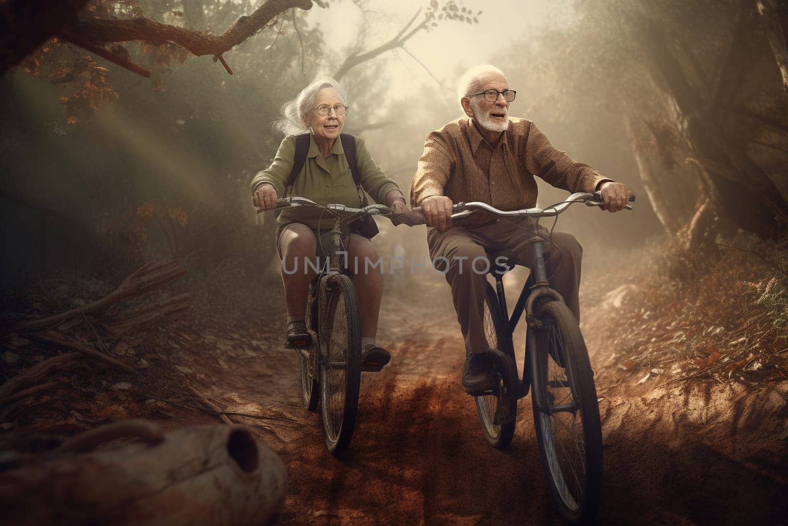 Old people healthy lifestyles, Gym, Fitness, doing sport, Elderly, people hiking and happy fitness , relax trekking together. Health, wellness , sport active lifestyle motivation with cardio