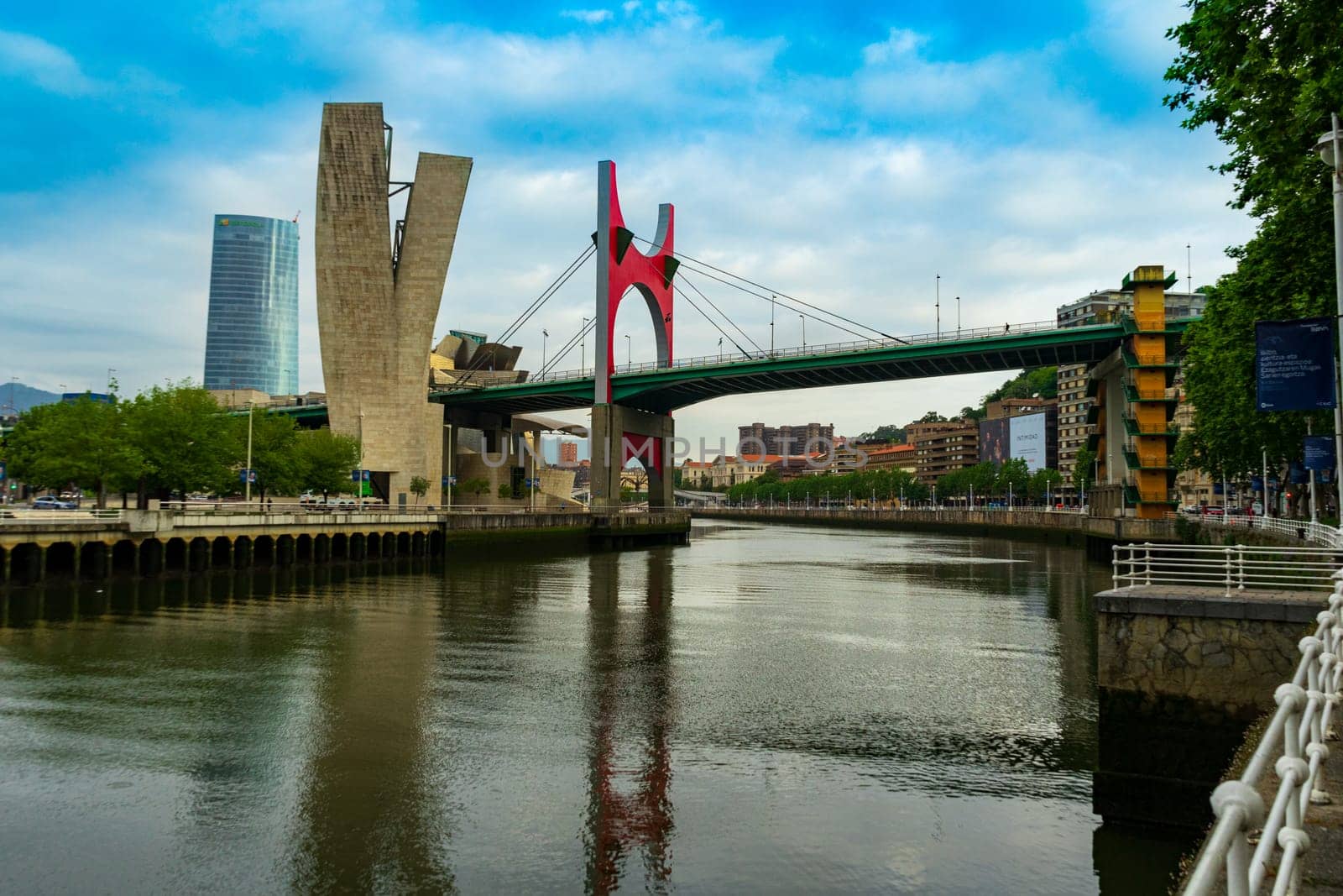 La salve zubia bridge in spanish city Bilbao