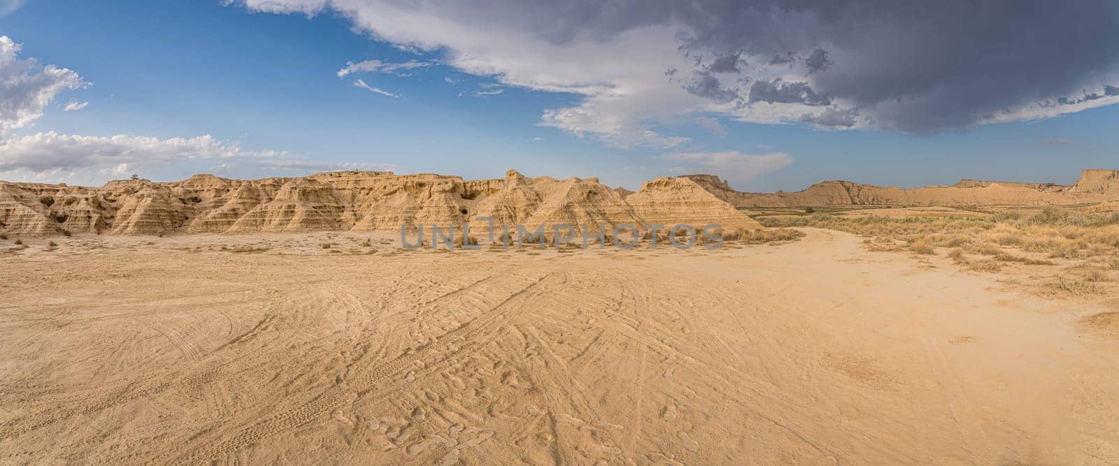 Panoramic view of Bardenas Reales, Spain. by maramade