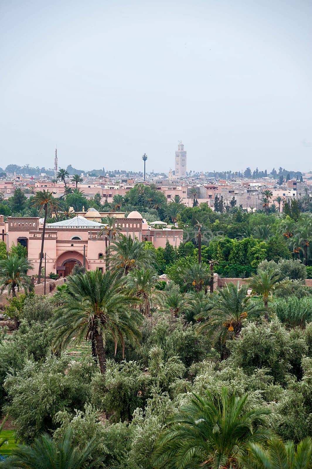 Aerial panoramic view of of marrakech city , morocco by Giamplume