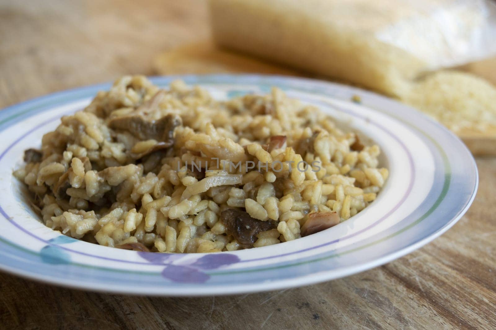 arborio risotto with porcini mushrooms and speck